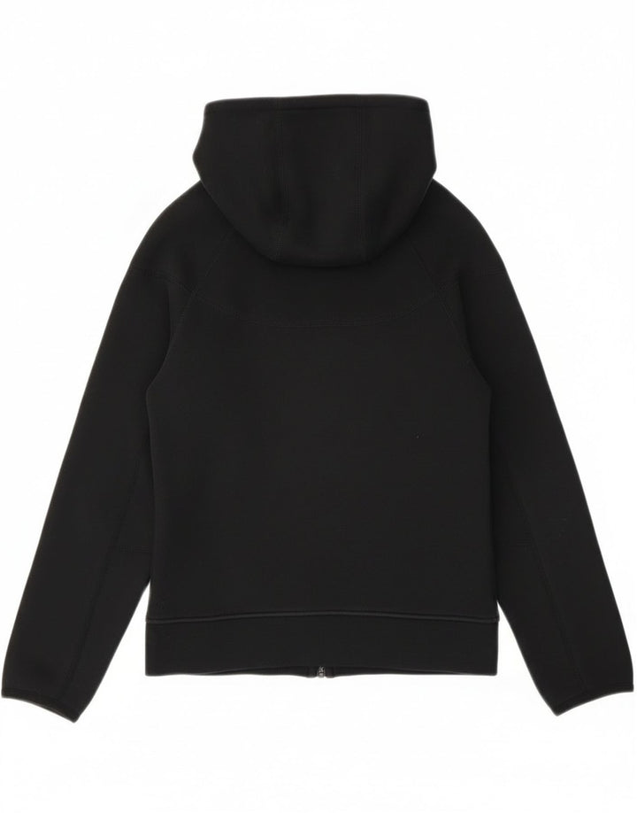 Nike Boys Zip Hoodie Sweater 10-11 Years Medium Black Cotton