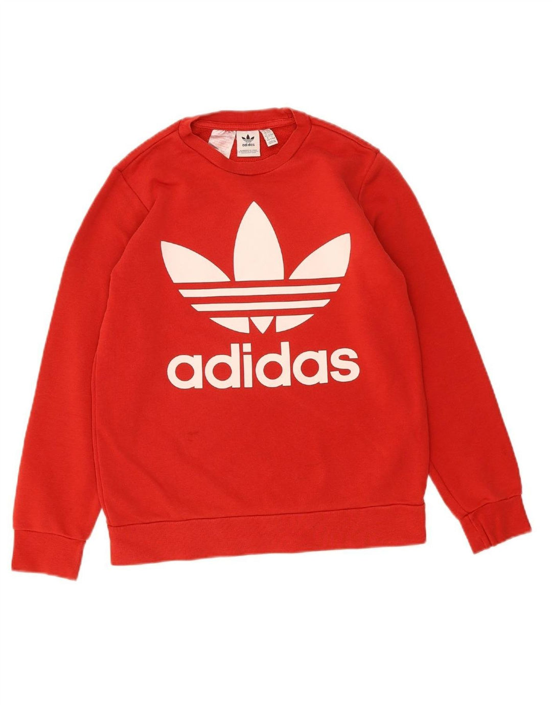 ADIDAS Boys Graphic Sweatshirt Jumper 13-14 Years Red Cotton