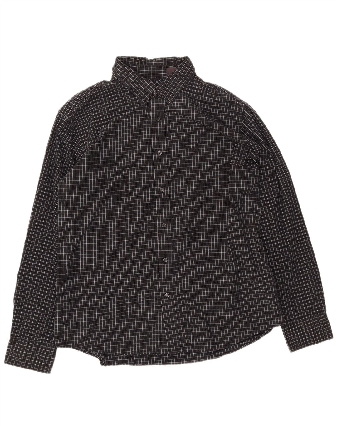DOCKERS Mens Shirt XL Black Check Cotton