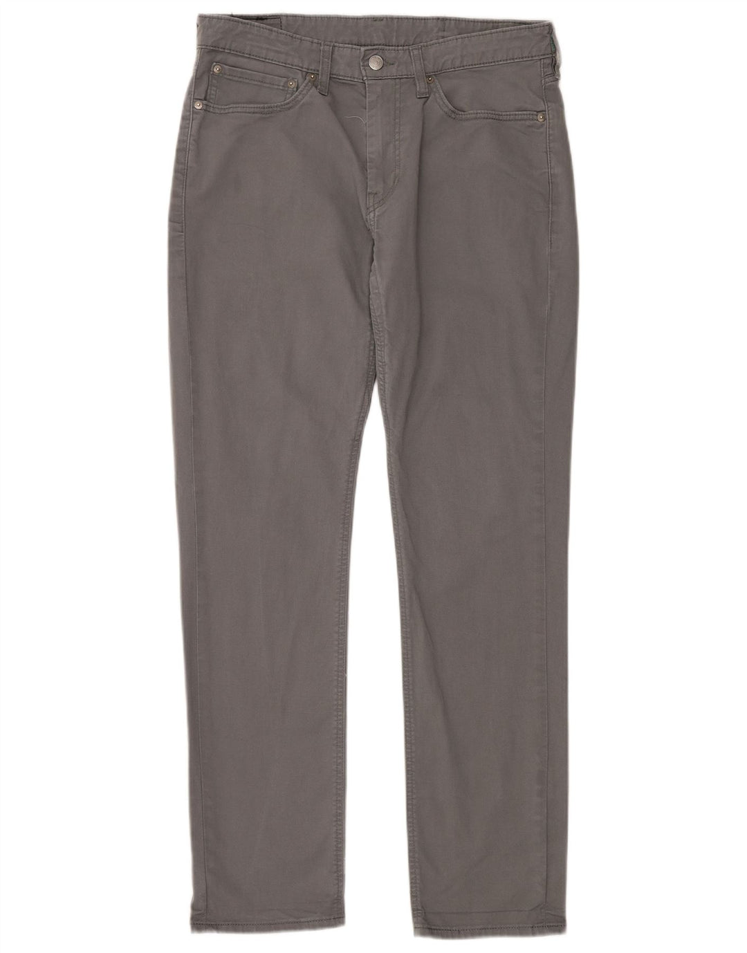 LEVI'S Mens 511 Slim Chino Trousers W34 L32 Grey Cotton