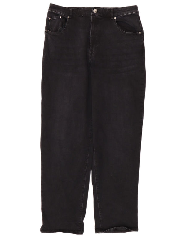 Marks & Spencer Womens Autograph Tapered Jeans UK 12 Medium W32 L29 Grey