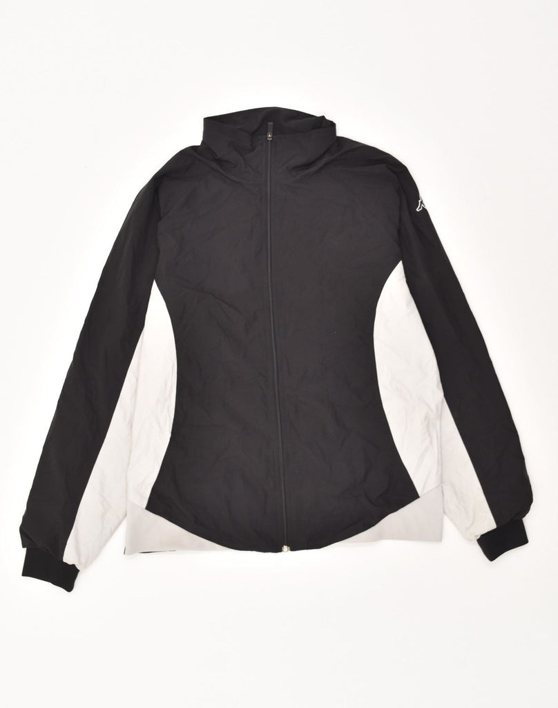 KAPPA Mens Tracksuit Top Jacket XL Black Colourblock Polyester | Vintage Kappa | Thrift | Second-Hand Kappa | Used Clothing | Messina Hembry 