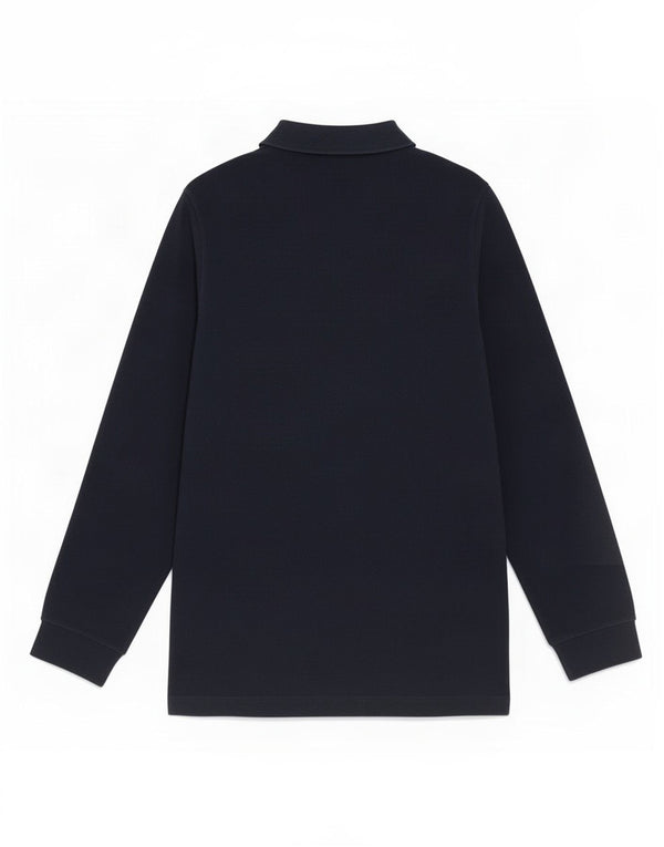 Fred Perry Boys Long Sleeve Polo Shirt 11-12 Years Navy Blue