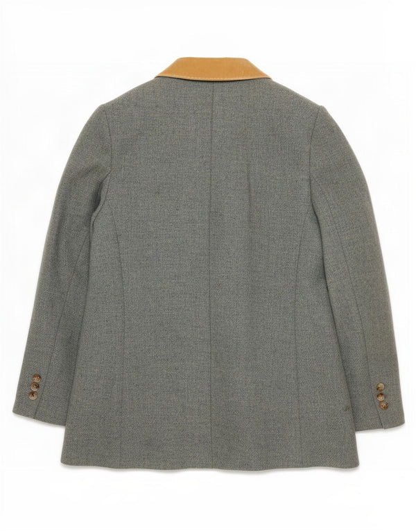 Laura Ashley Womens 3 Button Blazer Jacket UK 16 Large Blue Herringbone