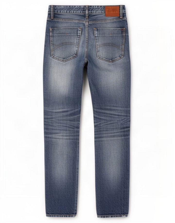 Tommy Hilfiger Mens Straight Jeans W31 L32 Blue Cotton