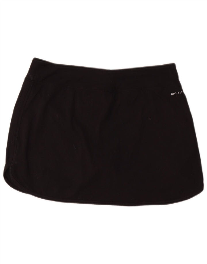 Nike Womens Dri Fit Tennis Skirt UK 14 Medium  Black Polyester