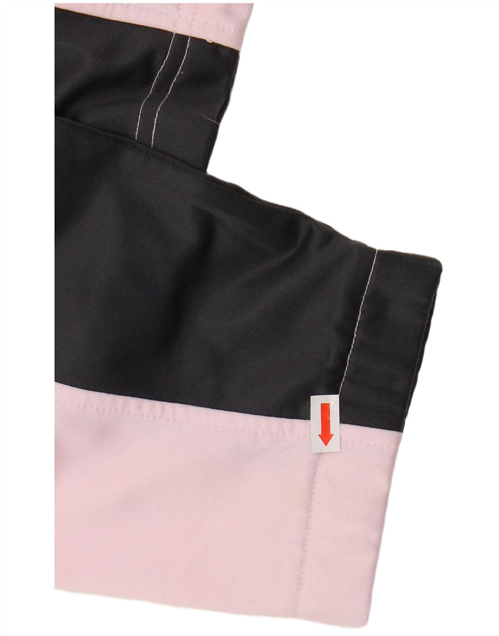 DIADORA Womens Tracksuit Top Jacket UK 18 XL Pink Colourblock Polyester