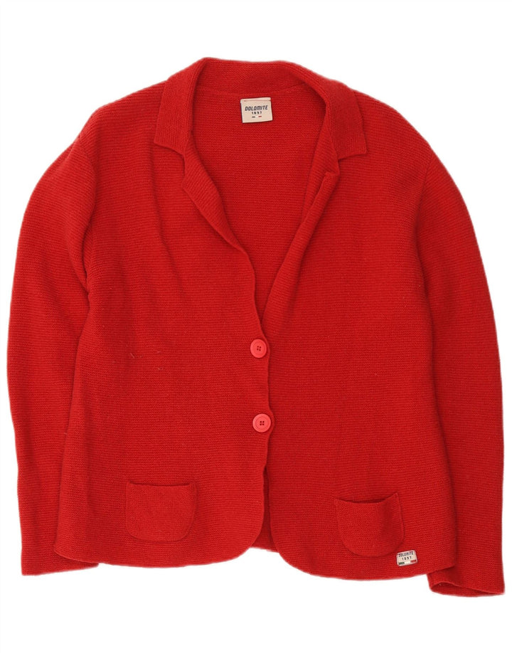 Dolomite Womens Cardigan Sweater UK 16 Large Red Wool