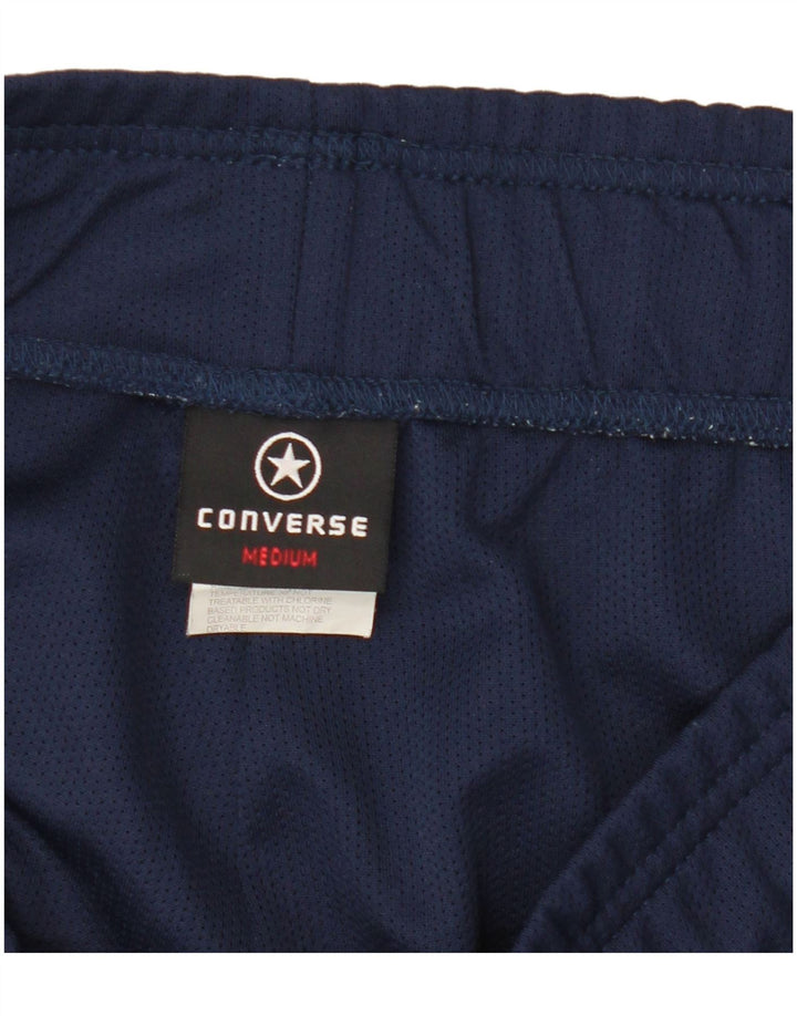 Converse Mens Sport Shorts Medium Navy Blue Colourblock Polyester