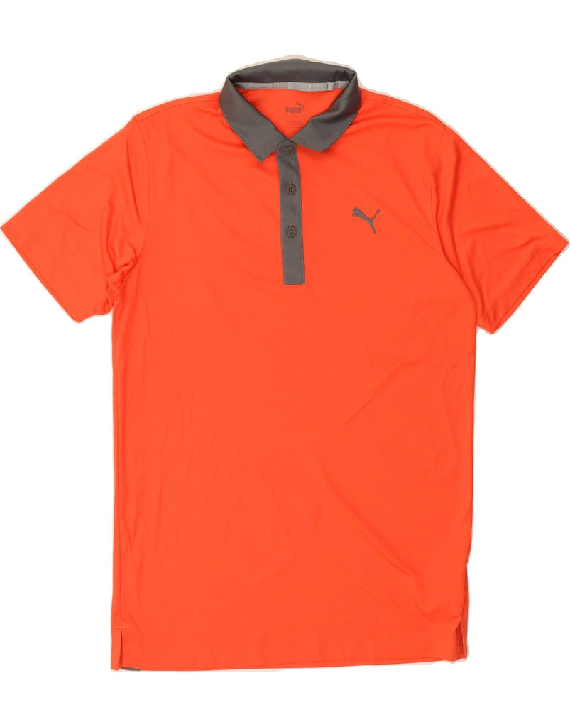 PUMA Mens Polo Shirt Small Orange Polyester Vintage Puma and Second-Hand Puma from Messina Hembry 