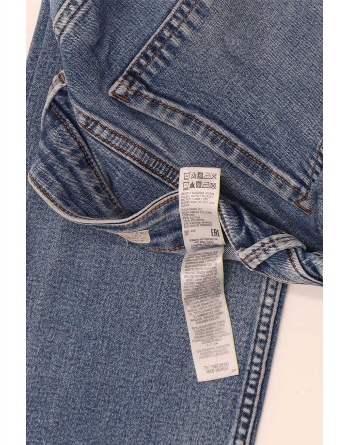Marks & Spencer Womens The Eva Bootcut Jeans UK 16 Large W34 L30 Blue