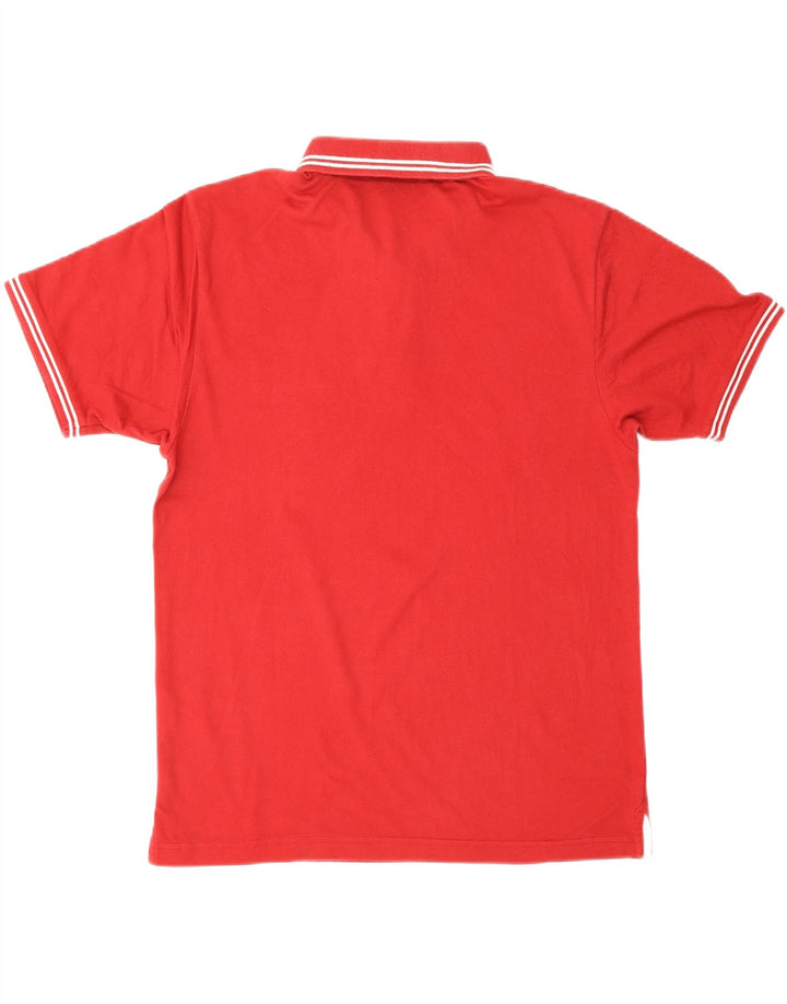 CHAMPION Mens Polo Shirt Medium Red Cotton