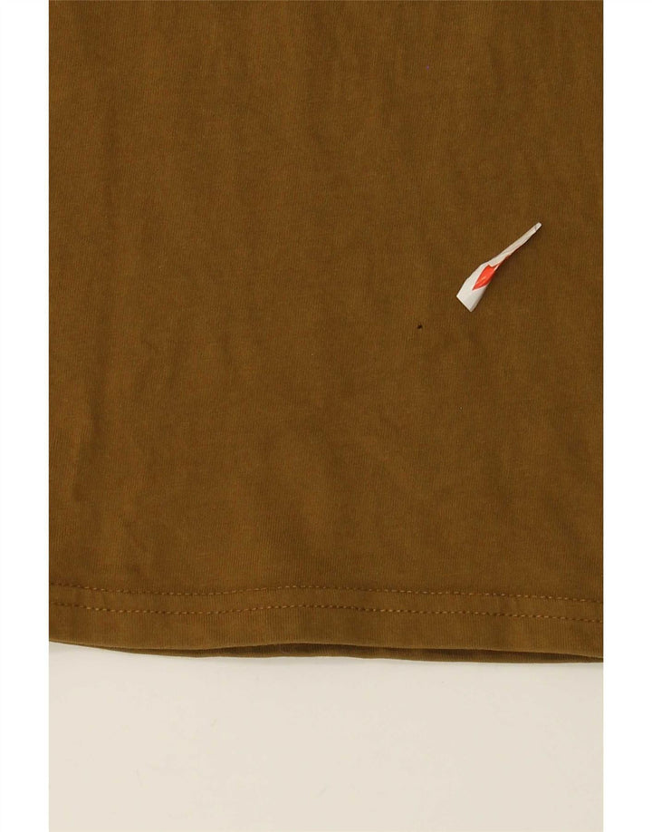 Diesel Mens Graphic T-Shirt Top Large Brown Cotton