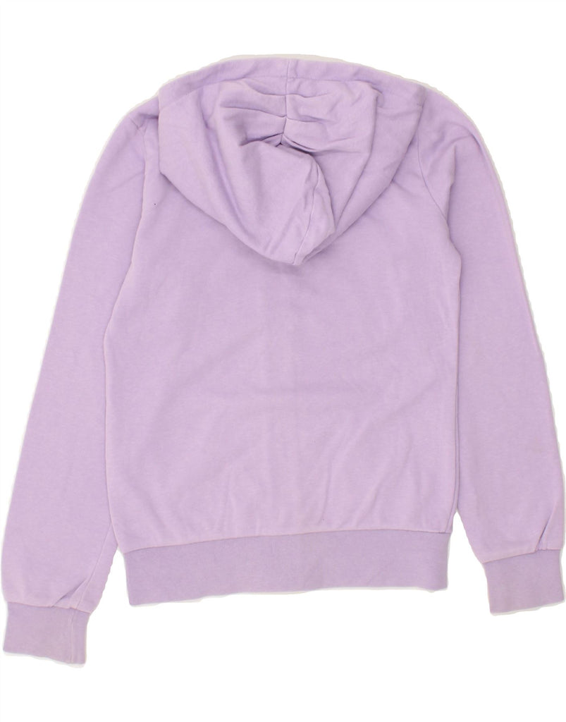 CHAMPION Girls Graphic Zip Hoodie Sweater 9-10 Years Medium Purple Cotton | Vintage Champion | Thrift | Second-Hand Champion | Used Clothing | Messina Hembry 