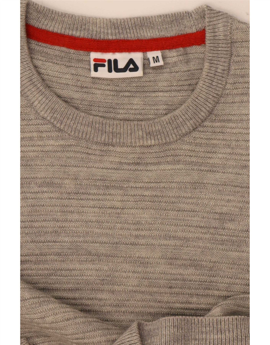 Fila Mens Crew Neck Jumper Sweater Medium Grey Flecked