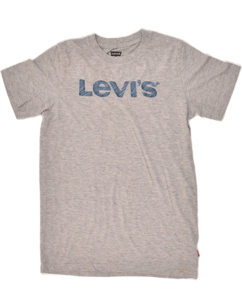 LEVI'S Boys Graphic T-Shirt Top 12-13 Years Large Grey Cotton | Vintage Levi's | Thrift | Second-Hand Levi's | Used Clothing | Messina Hembry 