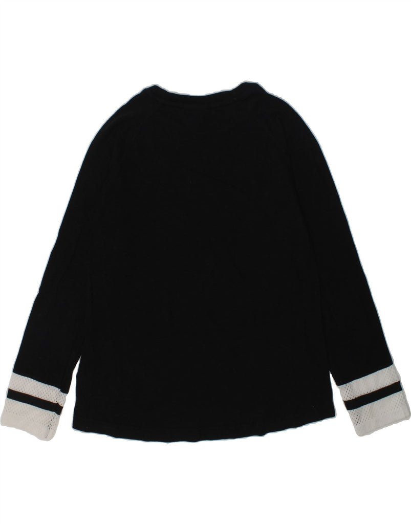 NIKE Girls Top Long Sleeve 10-11 Years Medium Black Cotton | Vintage Nike | Thrift | Second-Hand Nike | Used Clothing | Messina Hembry 