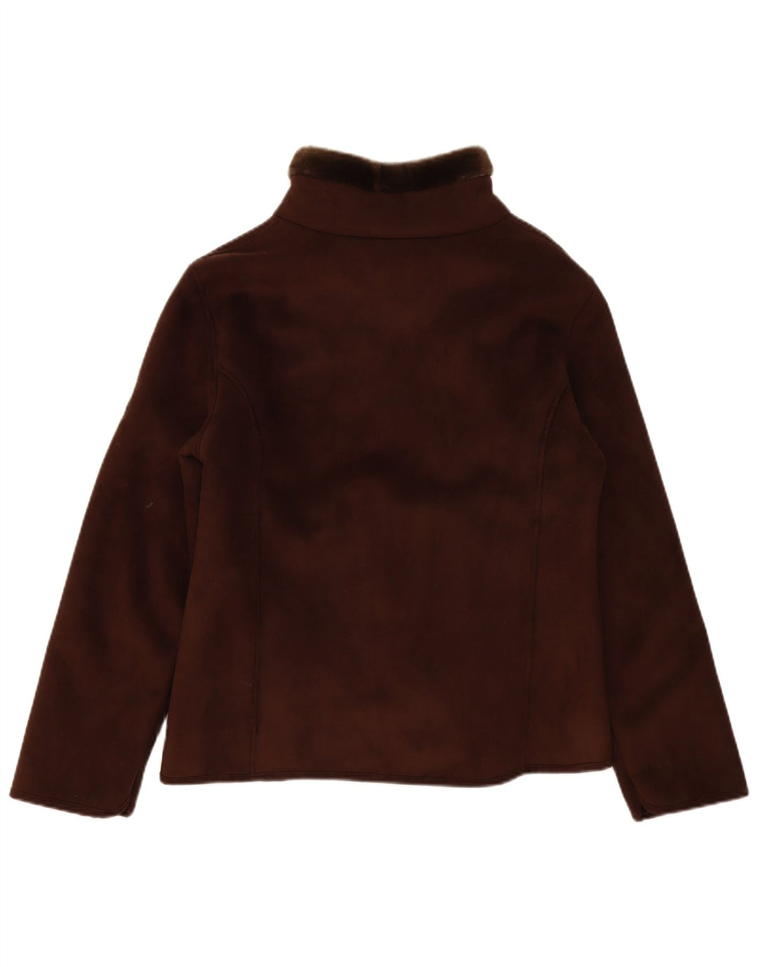 Jack Murphy Womens Sherpa Jacket UK 14 Large Brown Acrylic