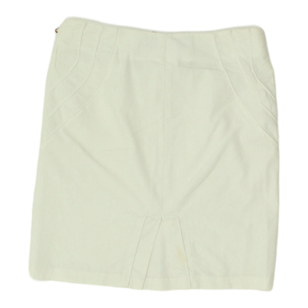 Just Cavalli Womens White Mini Skirt | Vintage High End Luxury Designer VTG | Vintage Messina Hembry | Thrift | Second-Hand Messina Hembry | Used Clothing | Messina Hembry 