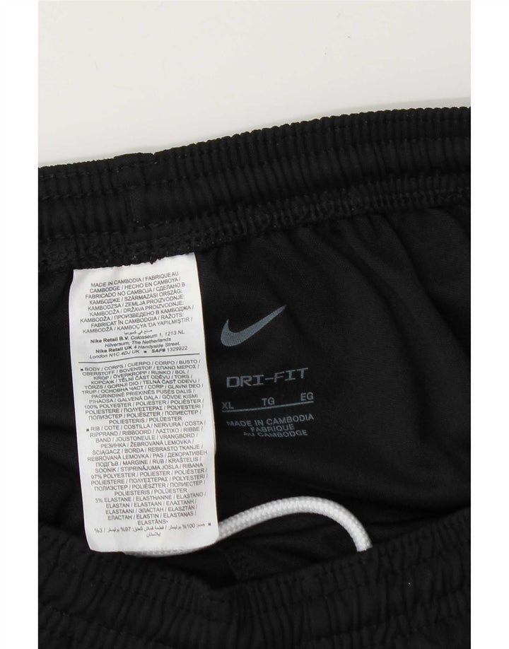 Nike Mens Dri Fit Tracksuit Trousers XL  Black Polyester
