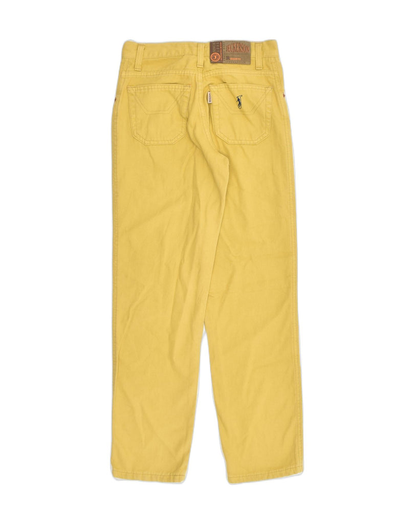 JECKERSON Womens Casual Trousers W26 L25 Yellow Cotton | Vintage Jeckerson | Thrift | Second-Hand Jeckerson | Used Clothing | Messina Hembry 