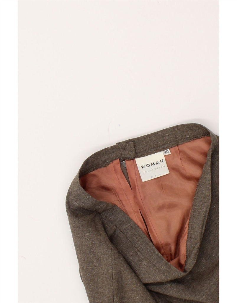 H&M Womens Straight Skirt EU 40 Medium W28 Grey Polyester | Vintage H&M | Thrift | Second-Hand H&M | Used Clothing | Messina Hembry 