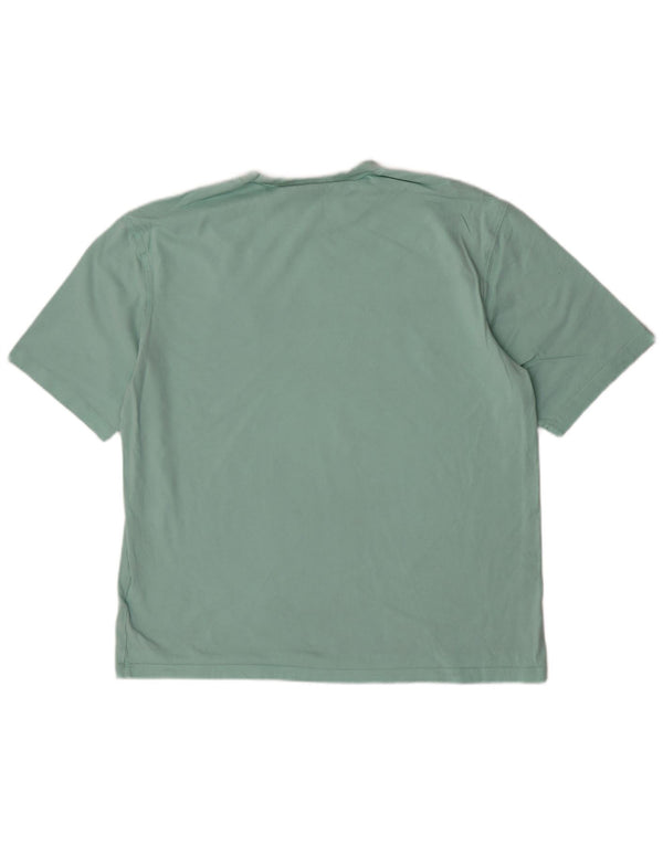Adidas Womens Oversized T-Shirt Top UK 8/10 Small Green Cotton