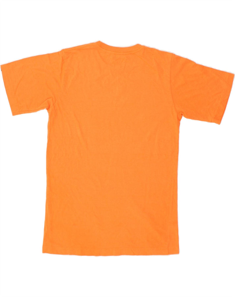 QUIKSILVER Mens Skinny Graphic T-Shirt Top XL Orange Cotton | Vintage Quiksilver | Thrift | Second-Hand Quiksilver | Used Clothing | Messina Hembry 