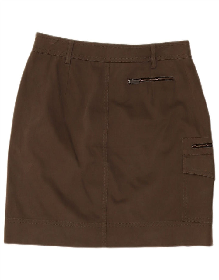 MARELLA Womens Cargo Skirt UK 10 Small W30 Brown Polyester