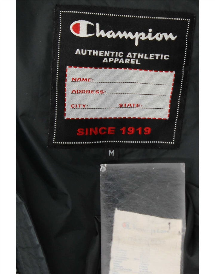 Champion Mens Hooded Padded Jacket UK 38 Medium Grey Polyamide