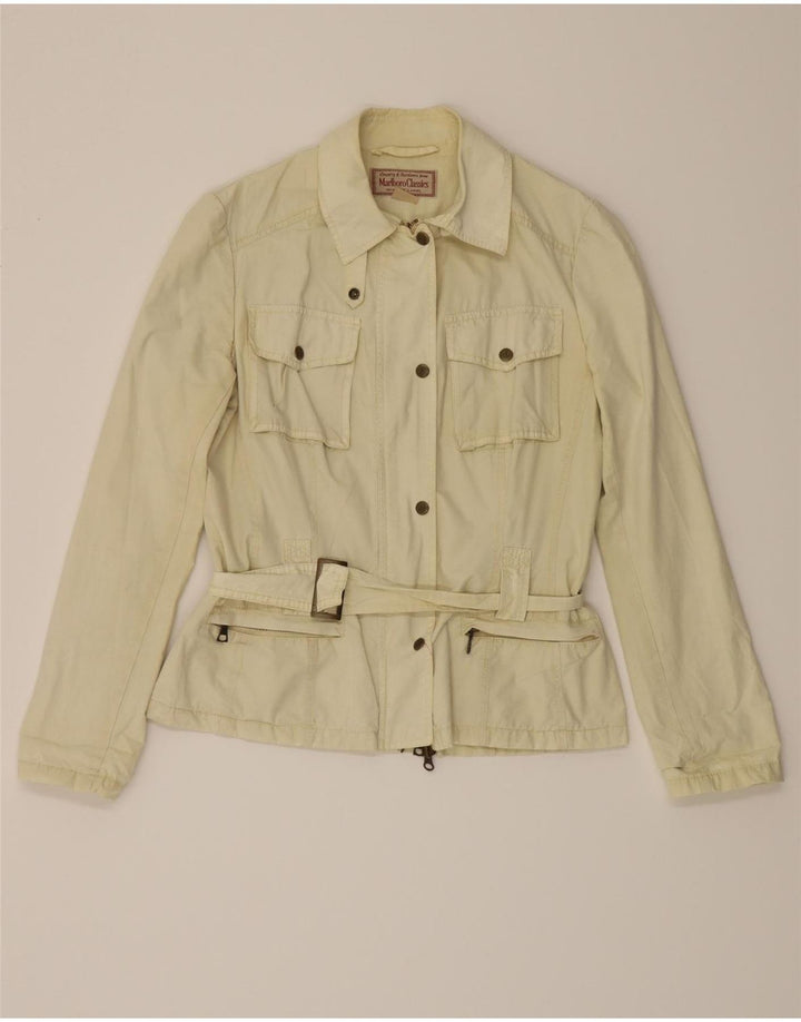 MARLBORO CLASSICS Womens Utility Jacket EU 42 Large Off White Cotton Vintage Marlboro Classics and Second-Hand Marlboro Classics from Messina Hembry 