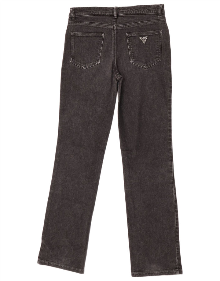 Guess Womens Straight Jeans W29 L32 Black