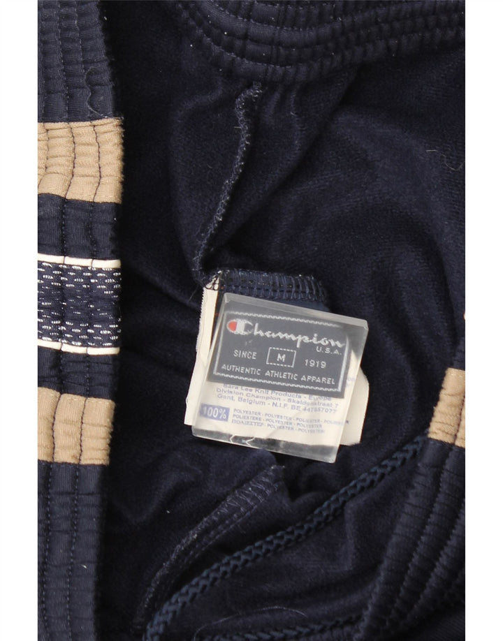 Champion Mens Graphic Tracksuit Trousers Medium Navy Blue Colourblock