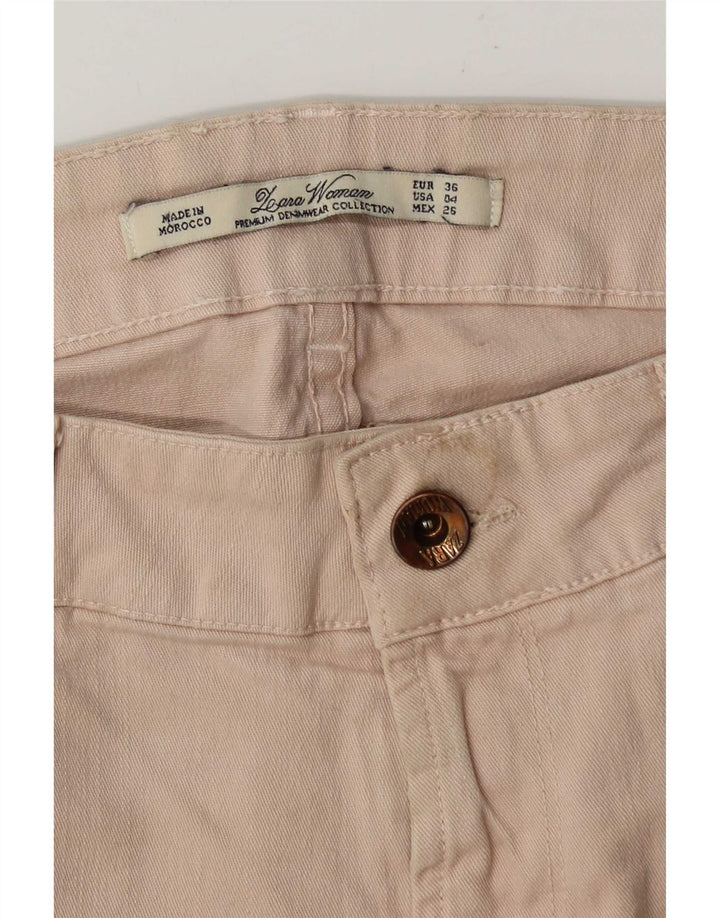 Zara Womens Slim Jeans EU 36 XS W26 L31 Beige