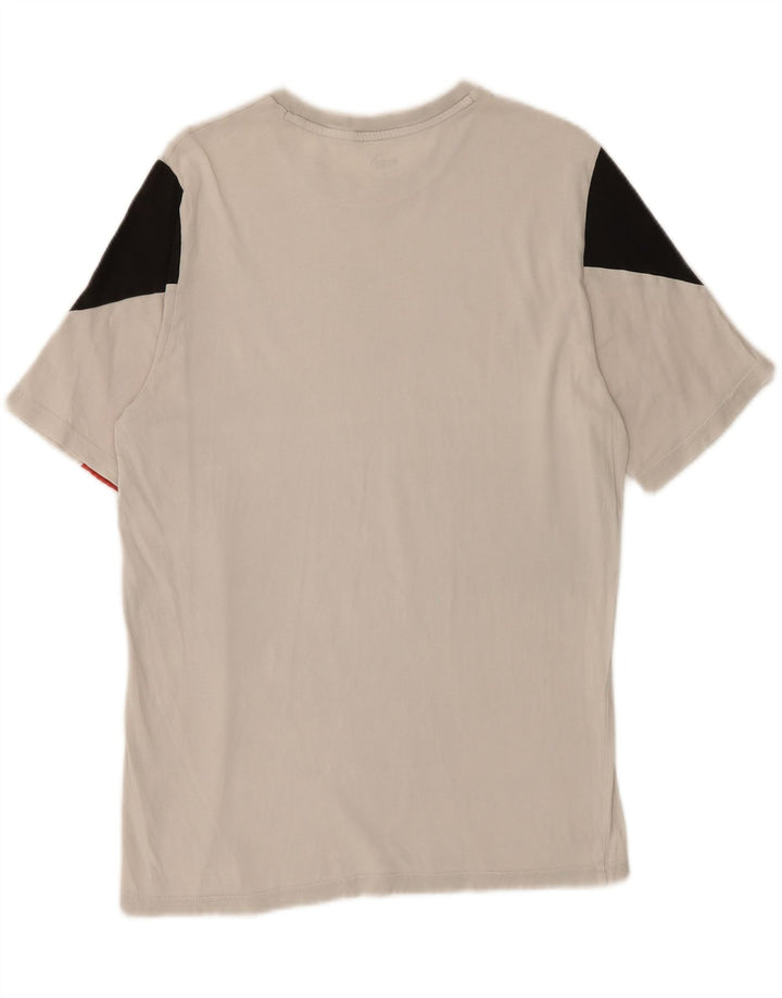 PUMA Mens Graphic T-Shirt Top Small White Colourblock