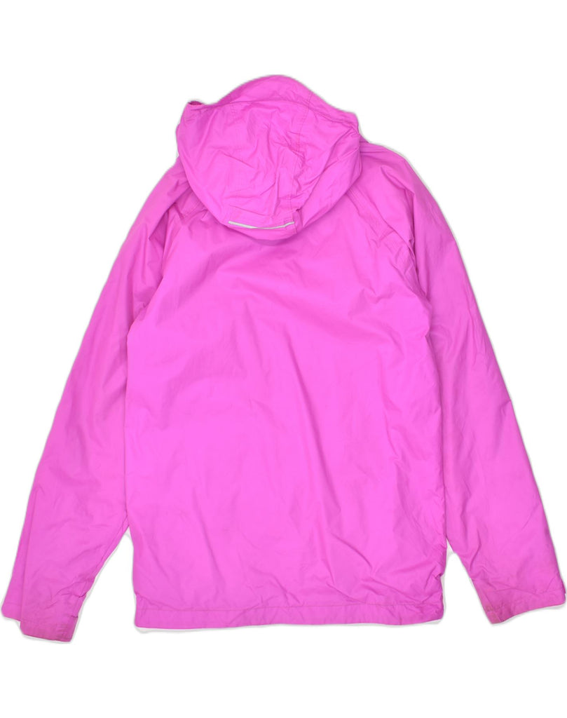 COLUMBIA Girls Hooded Windbreaker Jacket 14-15 Years Large Pink Nylon | Vintage Columbia | Thrift | Second-Hand Columbia | Used Clothing | Messina Hembry 