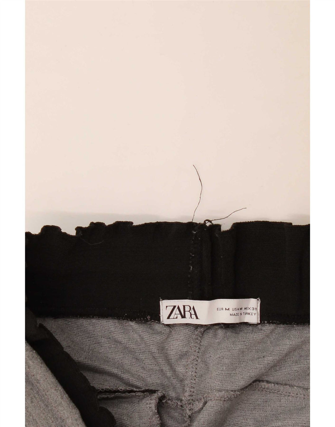 Zara Mens Crop Tracksuit Trousers Medium Grey Colourblock