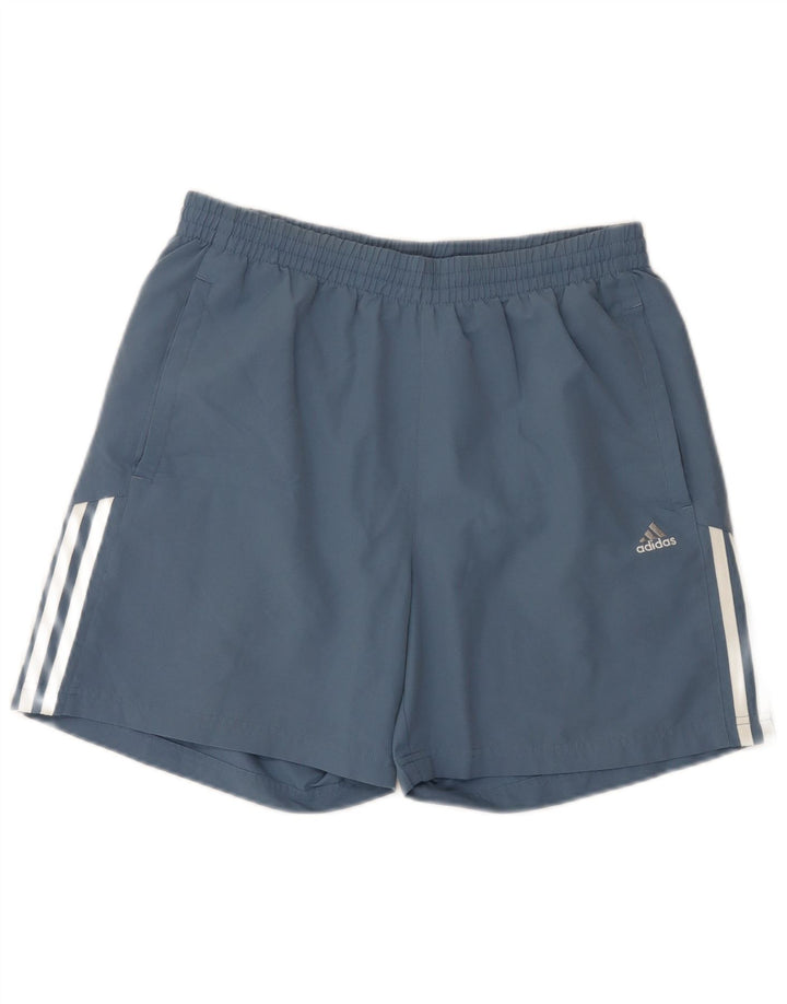 Adidas Mens Sport Shorts Medium Blue Polyester