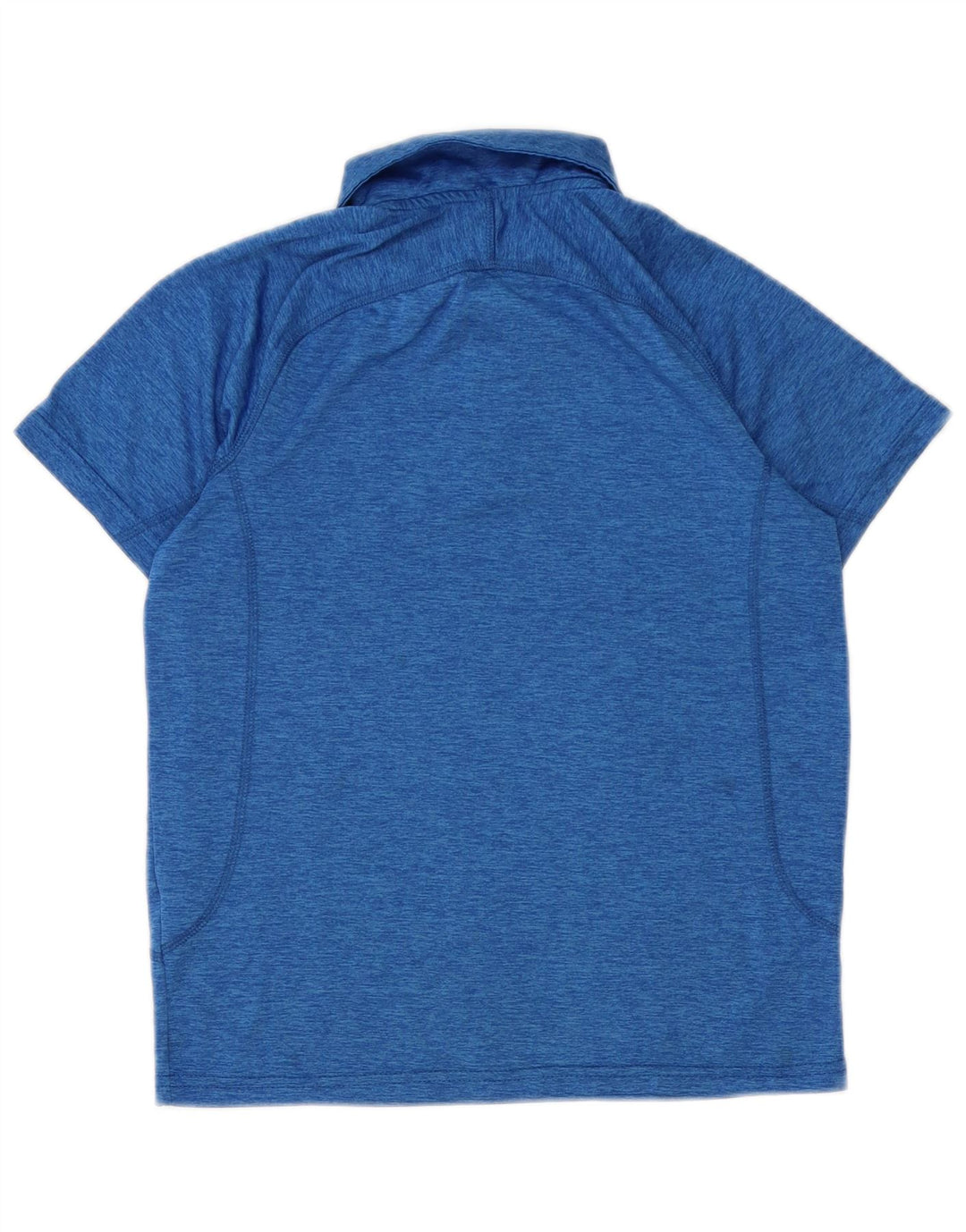 REEBOK Boys Polo Shirt 11-12 Years Blue Flecked Polyester