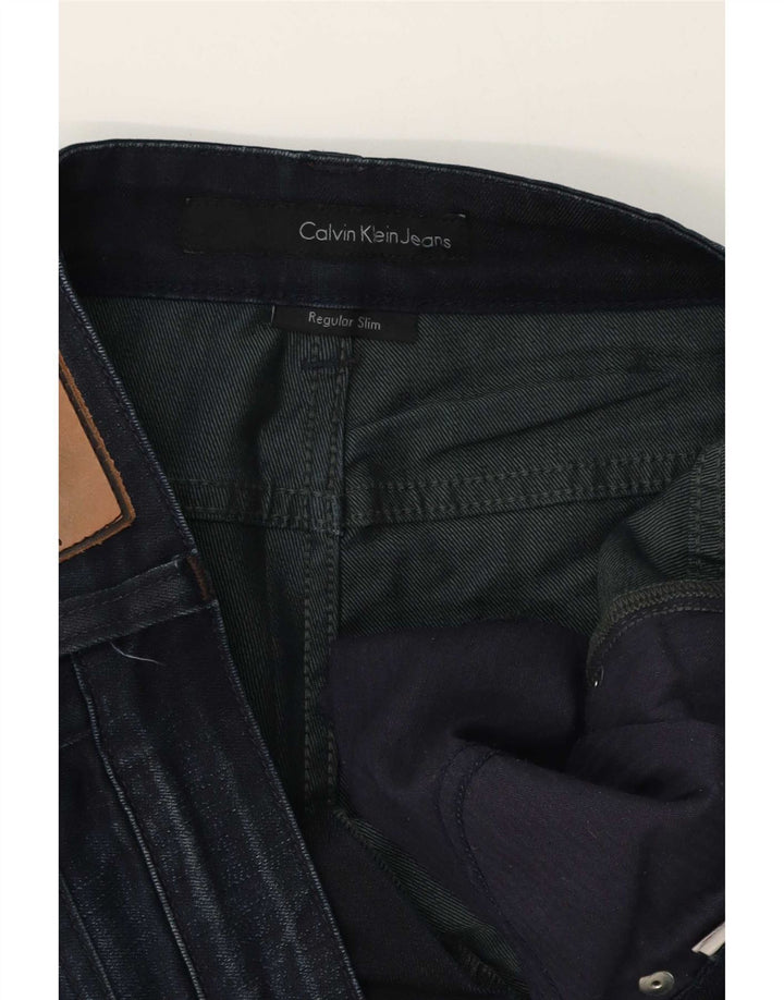 Calvin Klein Mens Regular Slim Jeans W32 L30 Blue