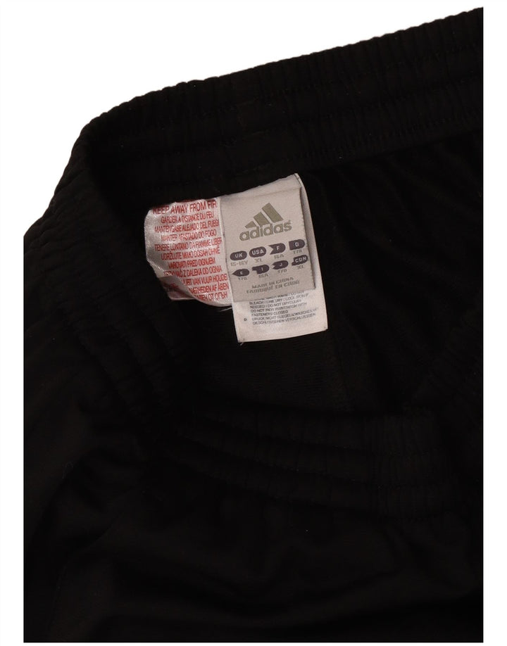 Adidas Boys Tracksuit Trousers Joggers 15-16 Years  Black Polyester