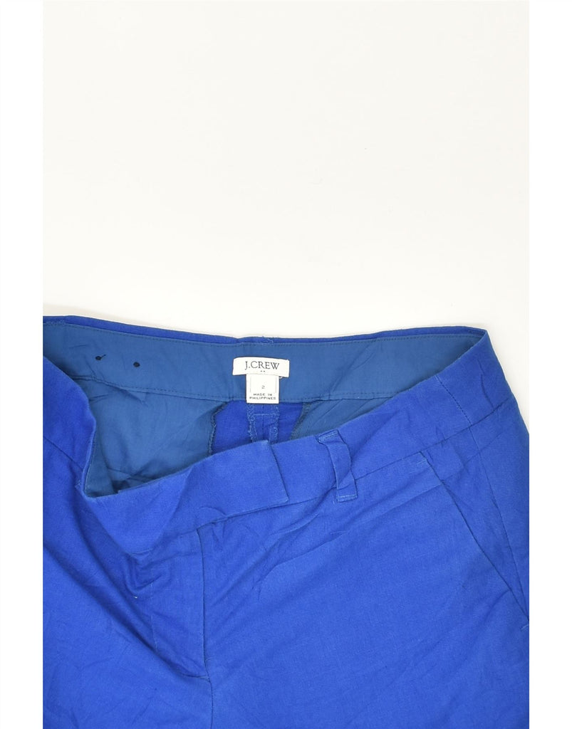 J. CREW Womens Casual Shorts US 2 XS W28  Blue Linen | Vintage J. Crew | Thrift | Second-Hand J. Crew | Used Clothing | Messina Hembry 