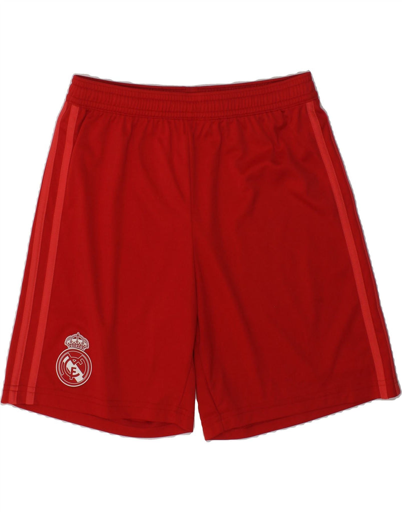 ADIDAS Boys Sport Shorts 11-12 Years Red Polyester | Vintage Adidas | Thrift | Second-Hand Adidas | Used Clothing | Messina Hembry 