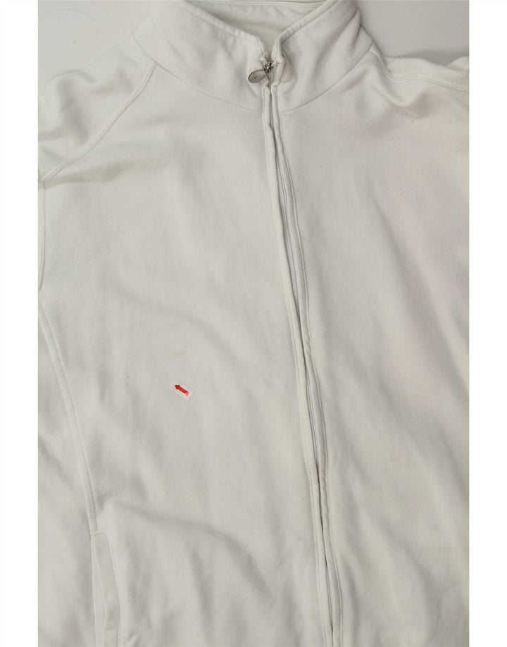 CHAMPION Womens Tracksuit Top Jacket UK 16 Large White Cotton Vintage Champion and Second-Hand Champion from Messina Hembry 