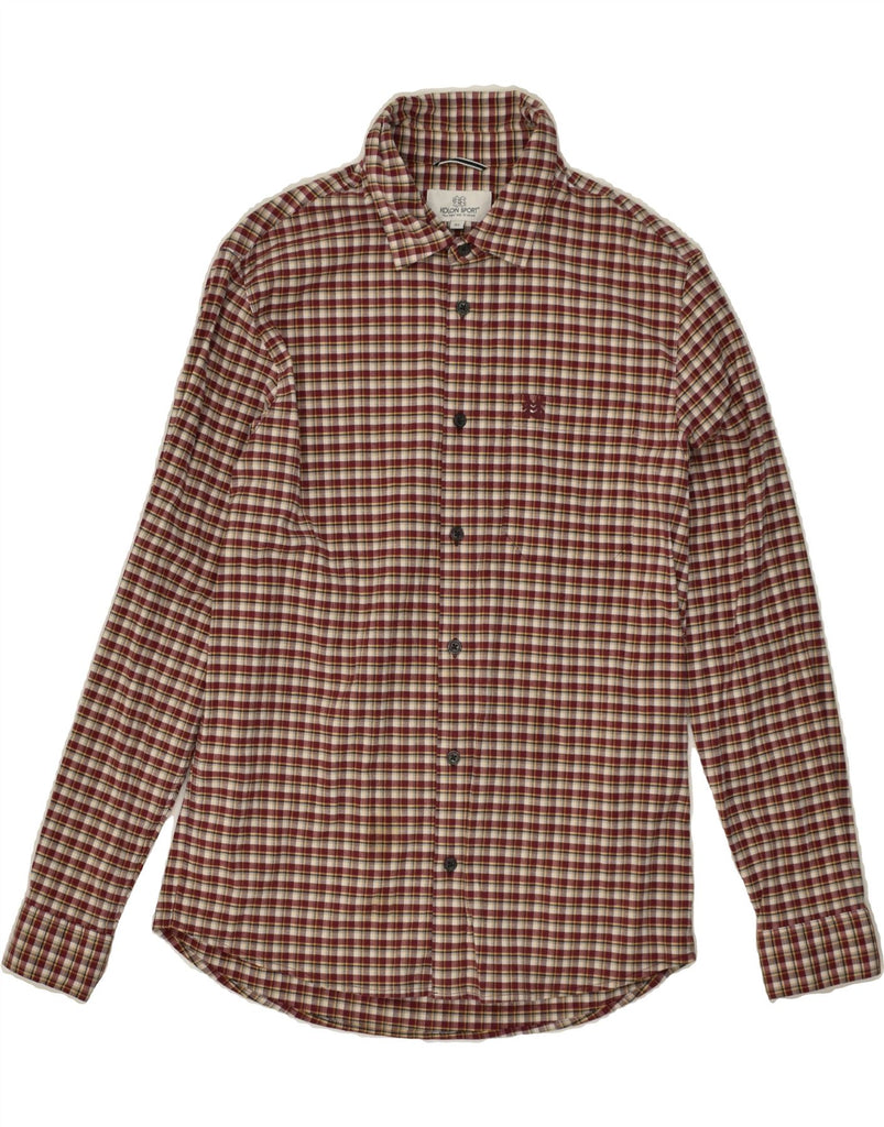 VINTAGE Mens Shirt Medium Brown Gingham | Vintage Vintage | Thrift | Second-Hand Vintage | Used Clothing | Messina Hembry 