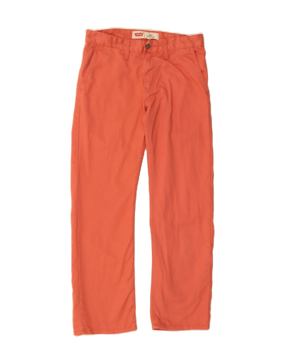 LEVI'S Womens 505 Straight Chino Trousers W29 L29 Orange Cotton Vintage Levi's and Second-Hand Levi's from Messina Hembry 