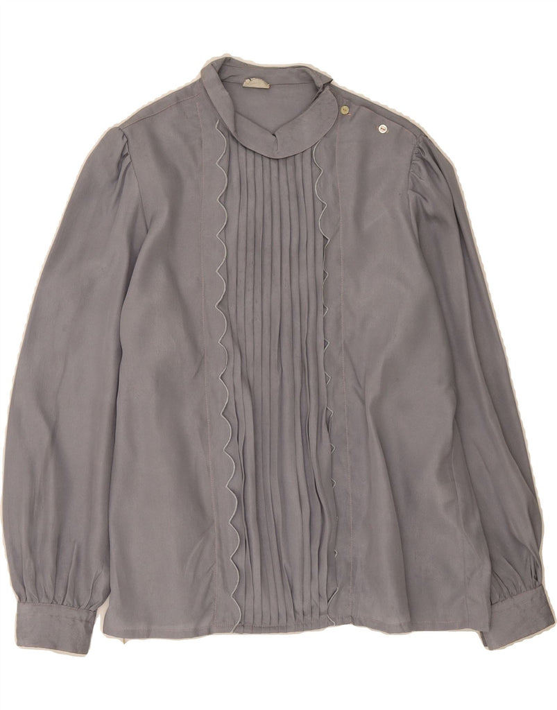 PRIMAVERA FIRENZE Womens Blouse Top UK 14 Large Grey Vintage Primavera Firenze and Second-Hand Primavera Firenze from Messina Hembry 
