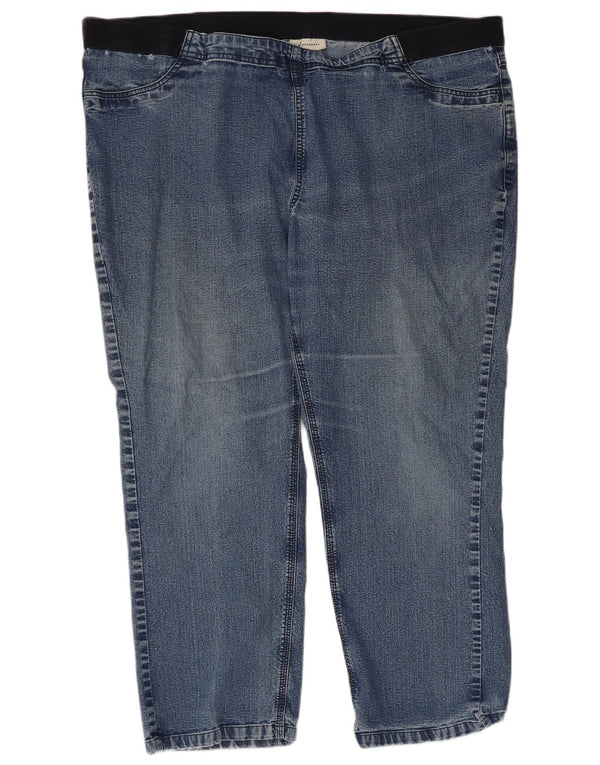 Marks & Spencer Womens Autograph Tapered Loose Jeans UK 22 3XL W44 L27 Blue