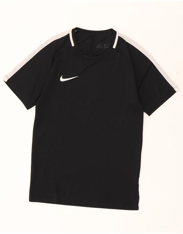 Nike Mens Dri Fit T-Shirt Top Small Black Colourblock