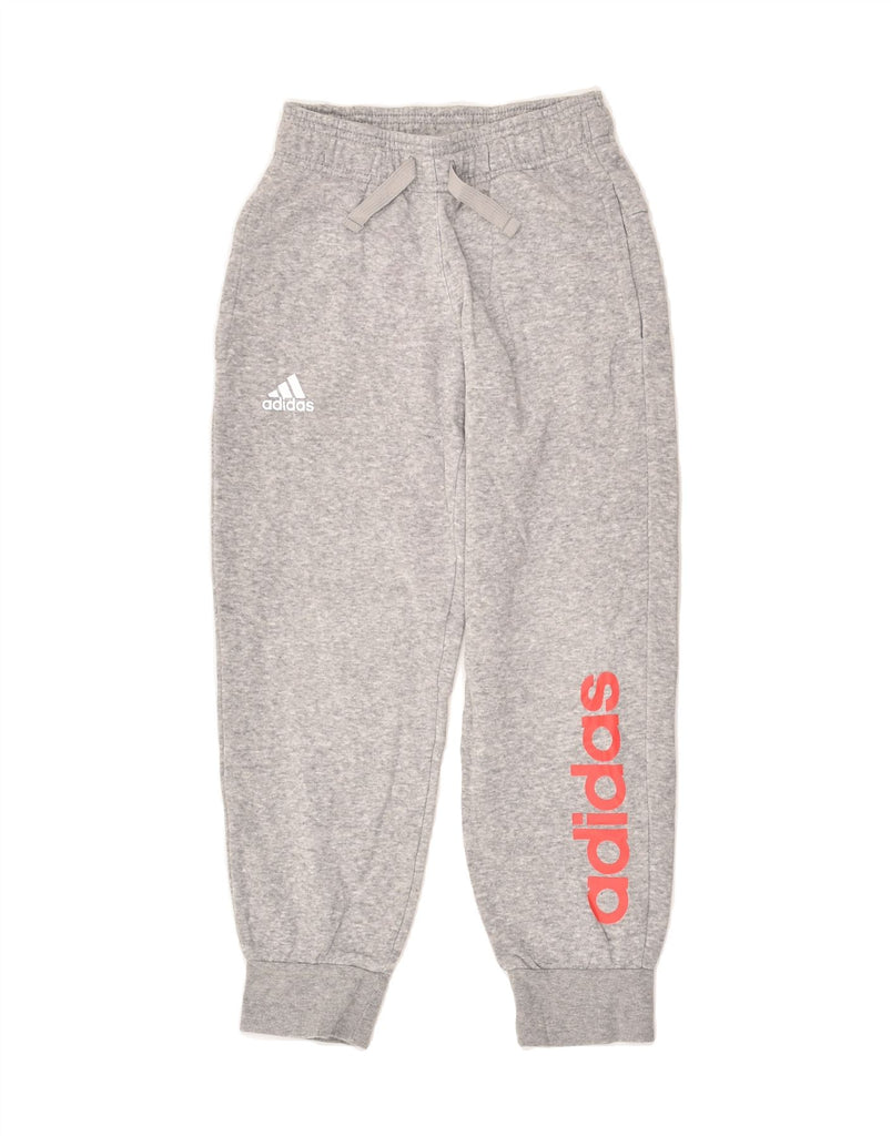 ADIDAS Girls Graphic Tracksuit Trousers Joggers 15-16 Years Grey | Vintage Adidas | Thrift | Second-Hand Adidas | Used Clothing | Messina Hembry 